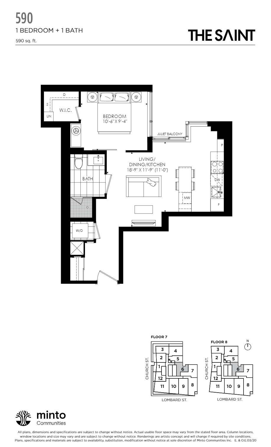 590 sq ft.